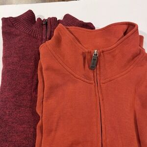 Mens XXL Quarter Zip Pullover Sweater Granola Cabin Core Winter Soft 2XL